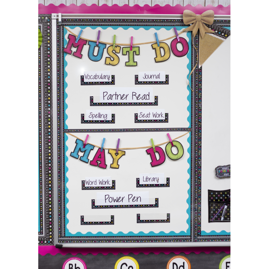 Chalkboard Brights Magnetic Pockets - Small