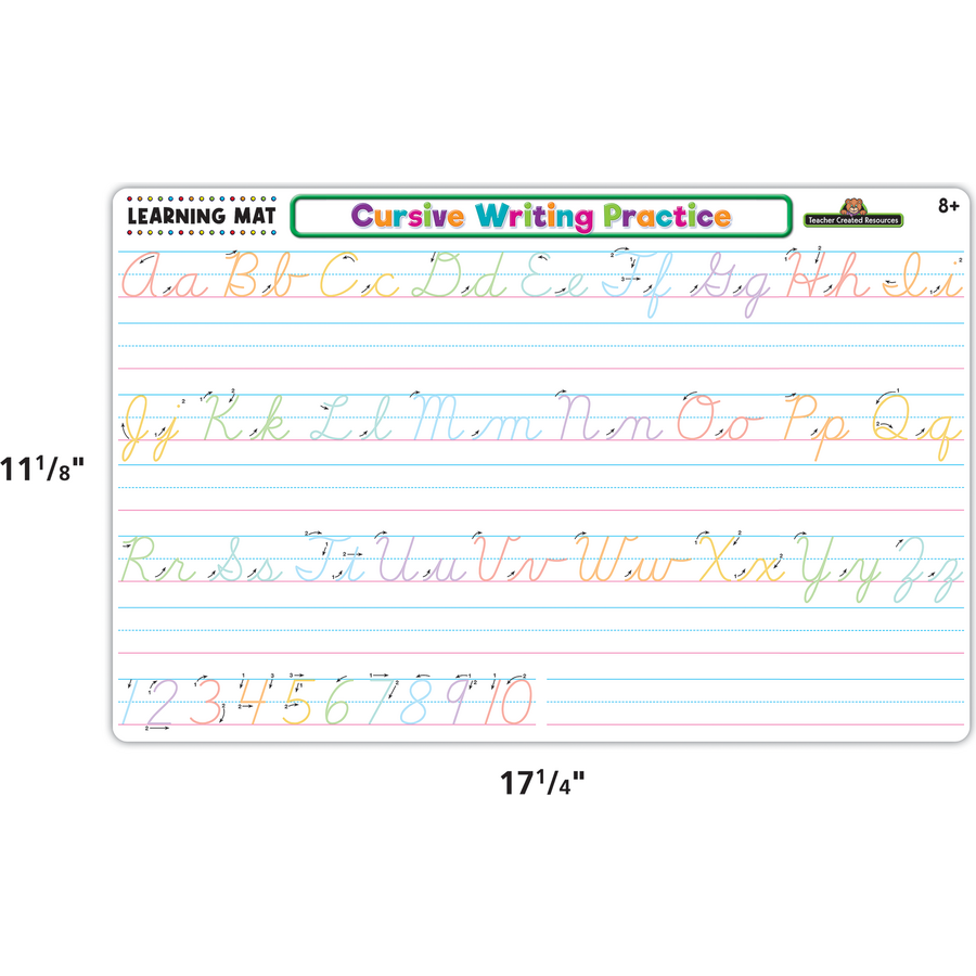 Cursive Writing Practice Learning Mat