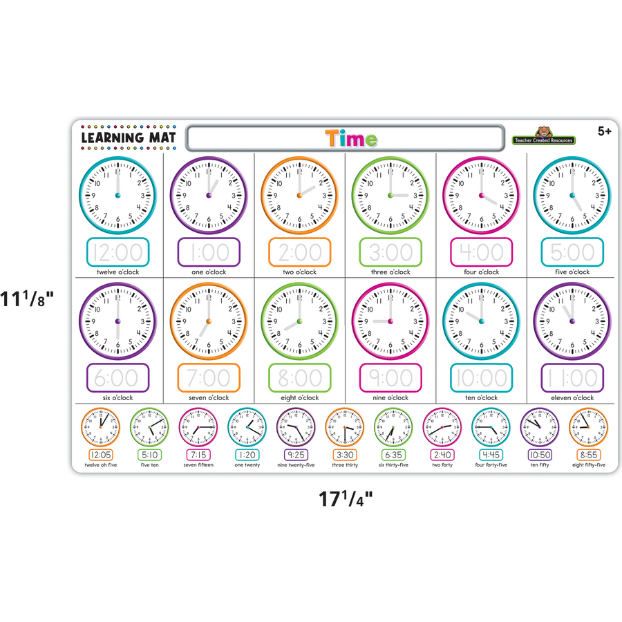 Time Learning Mat