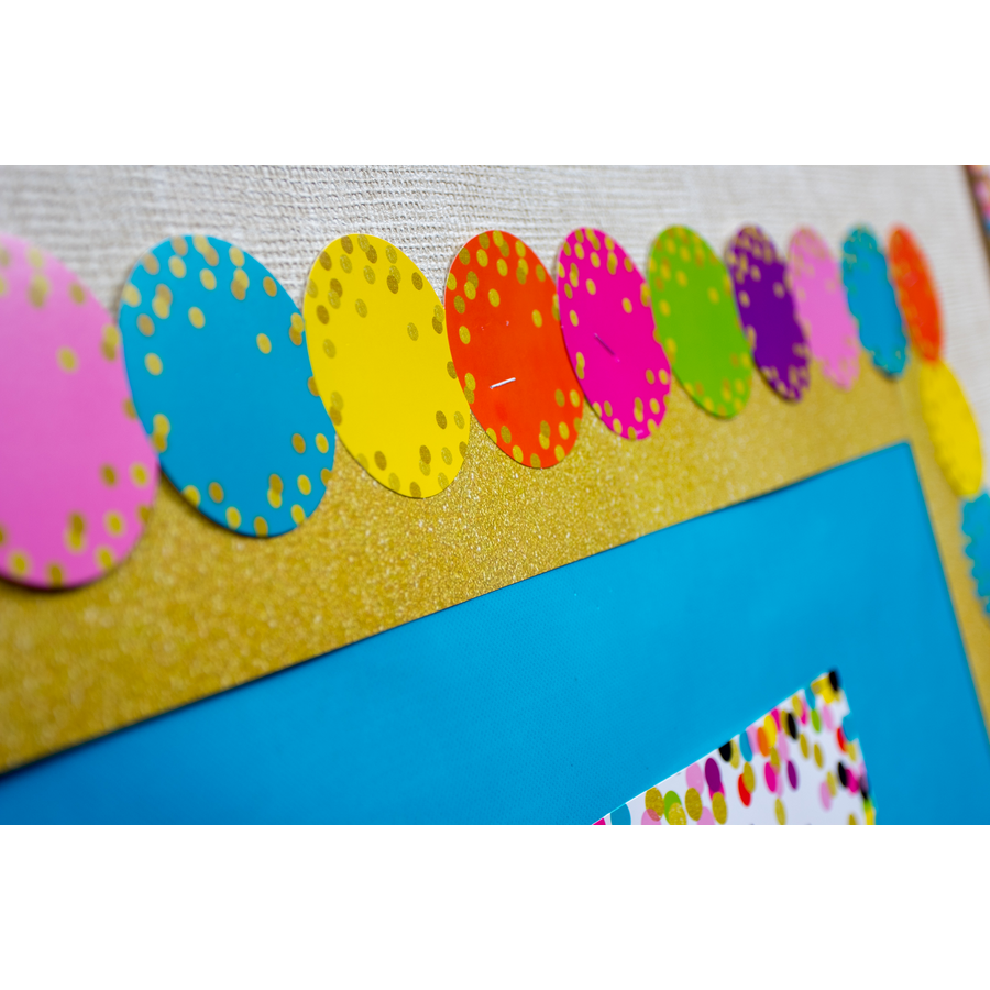 Confetti Circles Die-Cut Border Trim