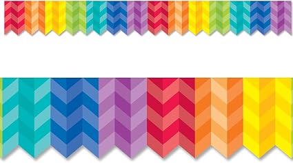 Rainbow Herringbone Bulletin Board EZ Border