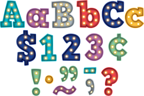 Marquee Bold Block 4" Letters Combo Pack