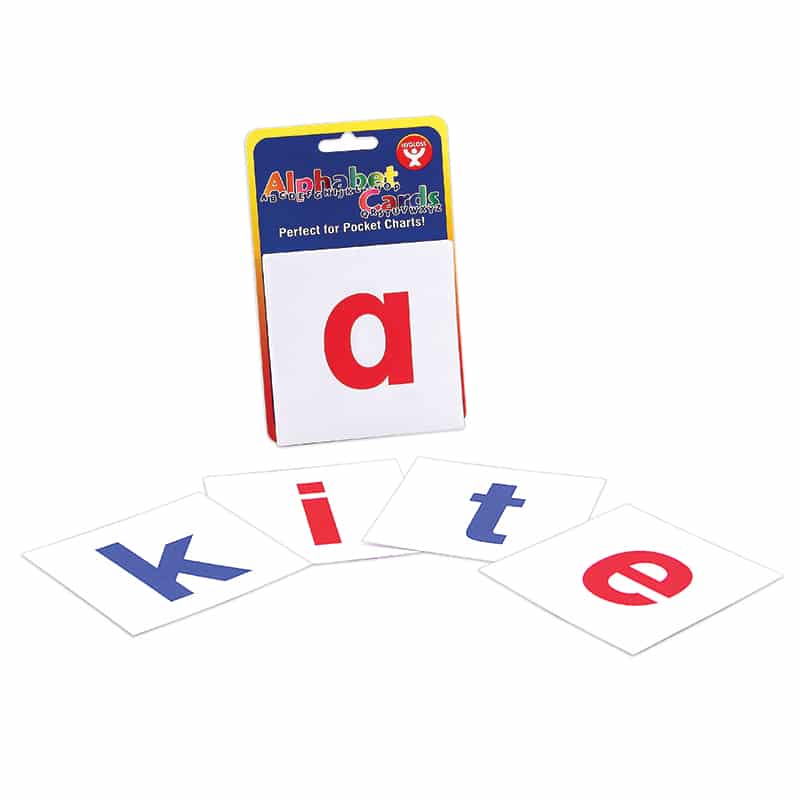 Pocket Chart Alphabet Cards - Lowercase - 26 Letters + 4 Blank