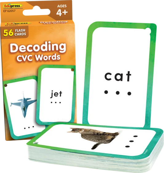 Decoding CVC Words Flash Cards