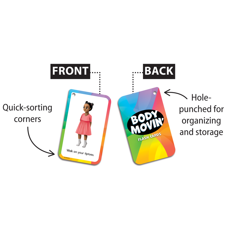 Flash Card Move Body Movin’ Flash Cards – The Teacher's Store
