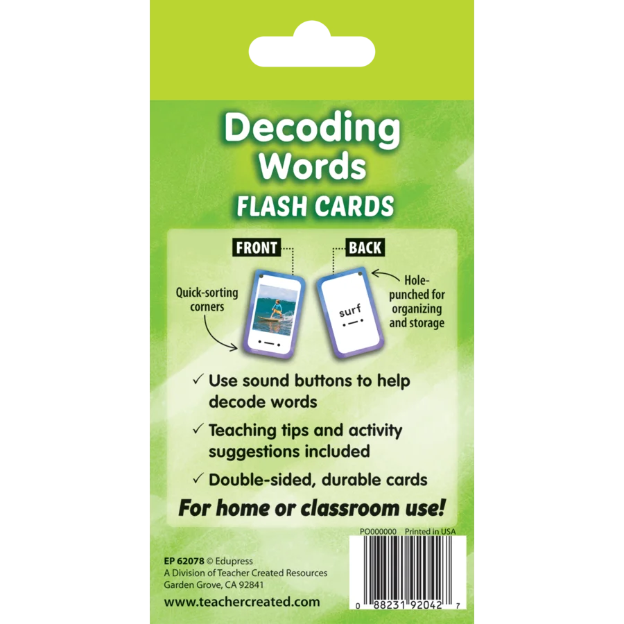 Decoding Words Flash Cards
