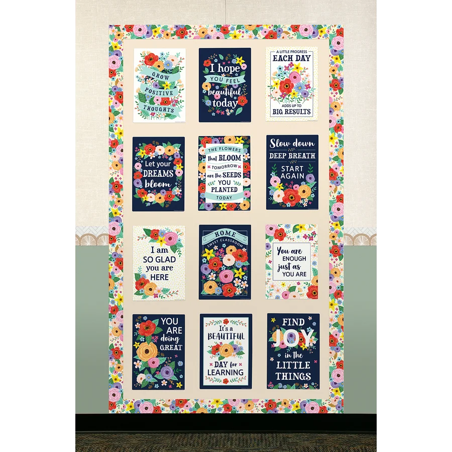 Wildflowers Positive Sayings Small Poster Pack