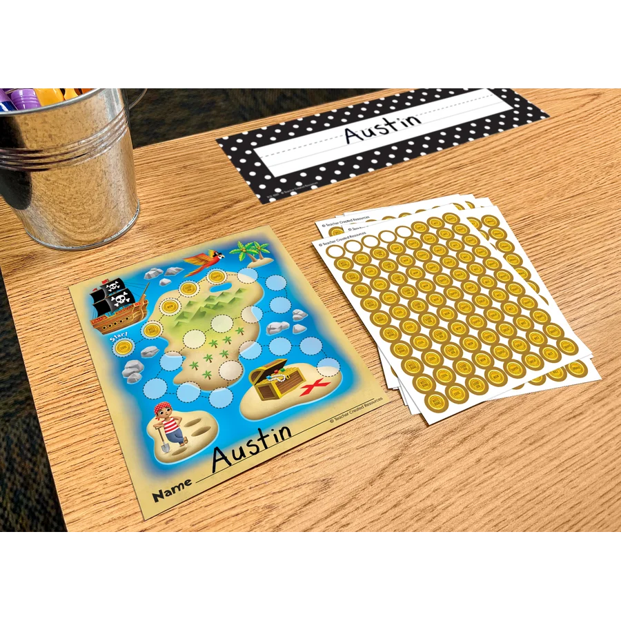 Treasure Hunt Reward Trackers with Stickers