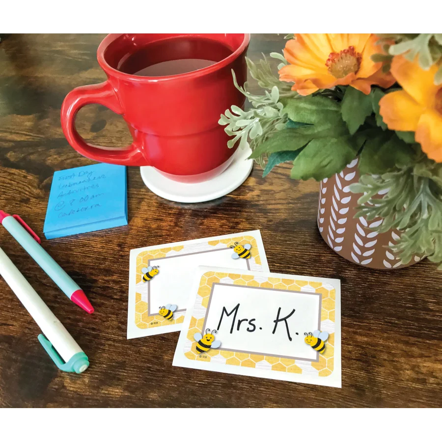 Buzzing Bees Name Tags/Labels - Multi-Pack