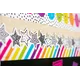Black and White Stars Die-Cut Border Trim