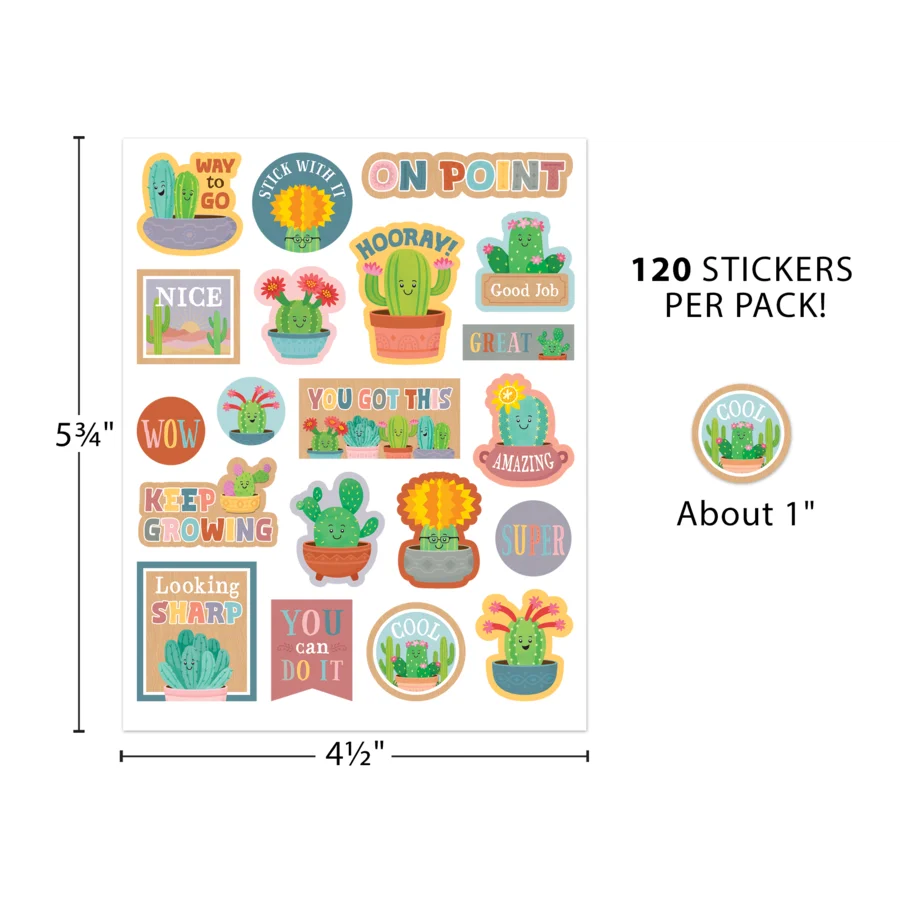 Happy Cactus Crew Stickers