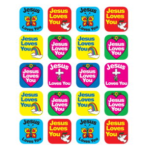 Jesus Loves You Stickers