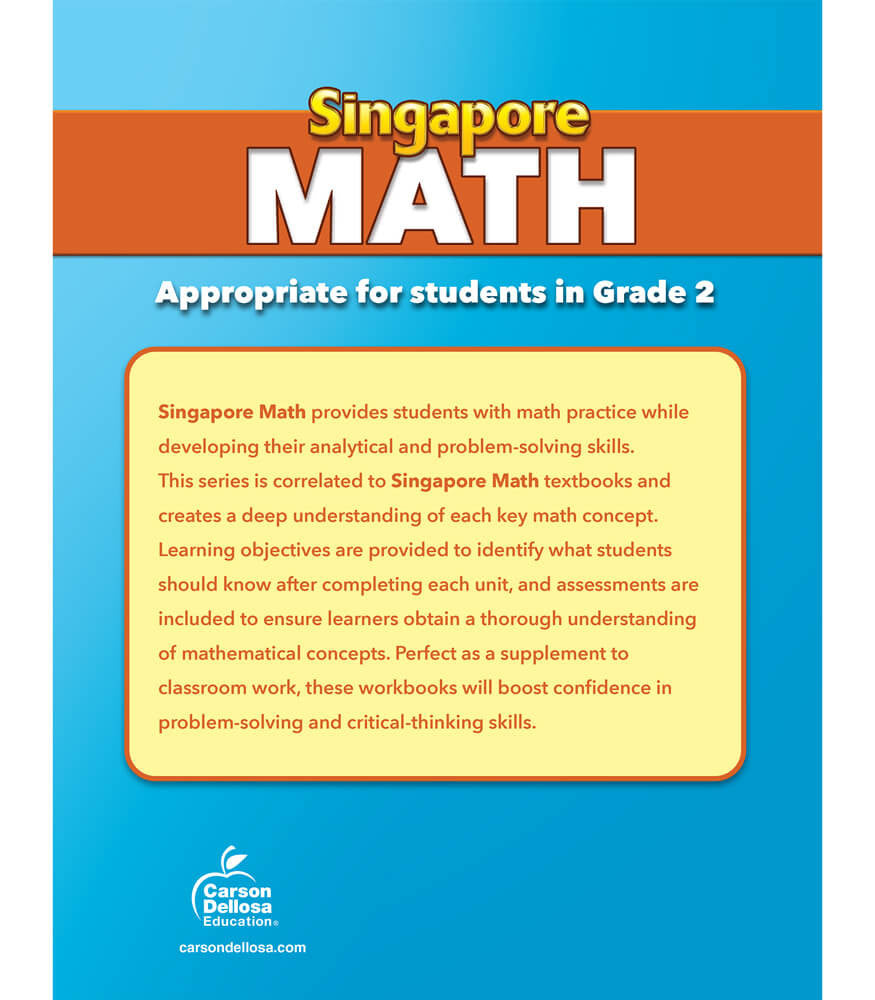 Singapore Math Workbook Grade 2 Paperback