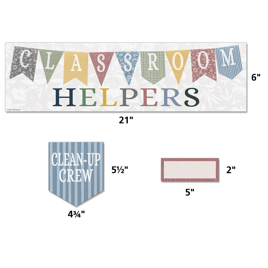 Classroom Cottage Classroom Helpers Mini Bulletin Board