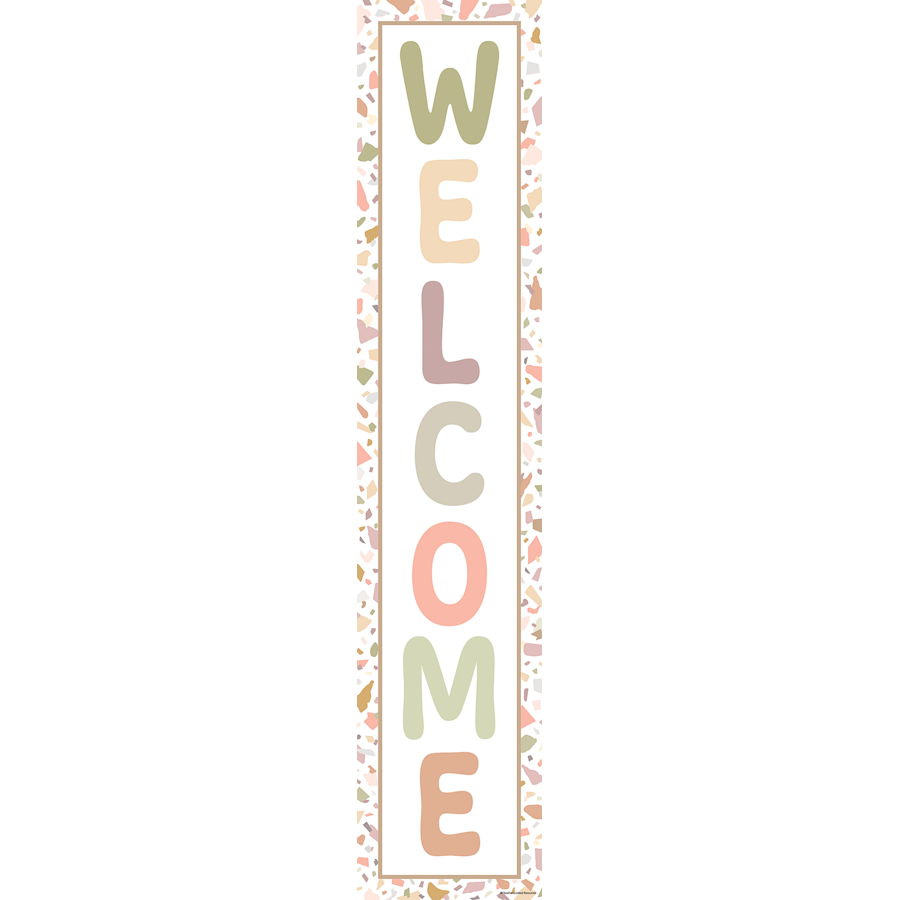 Terrazzo Tones Welcome Banner