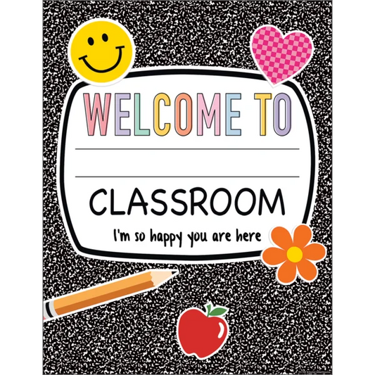 Cool for School Composition Welcome Chart