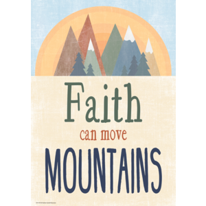 Faith Can Move Mountains Positive Poster