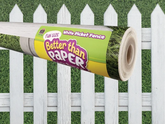 Fun Size White Picket Fence Better Than Paper Bulletin Board Roll