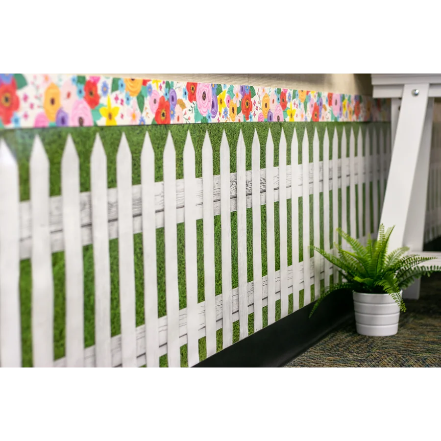 Fun Size White Picket Fence Better Than Paper Bulletin Board Roll