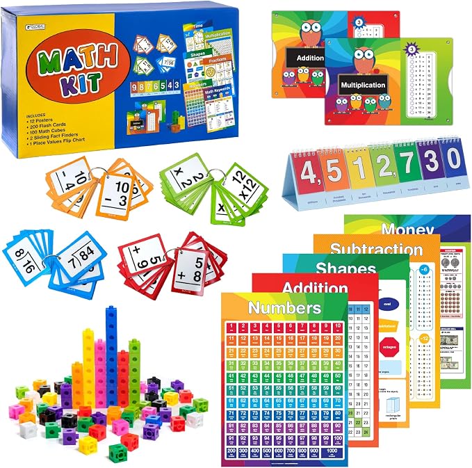 Excello Global Educational Math Kit - 315 Piece Set