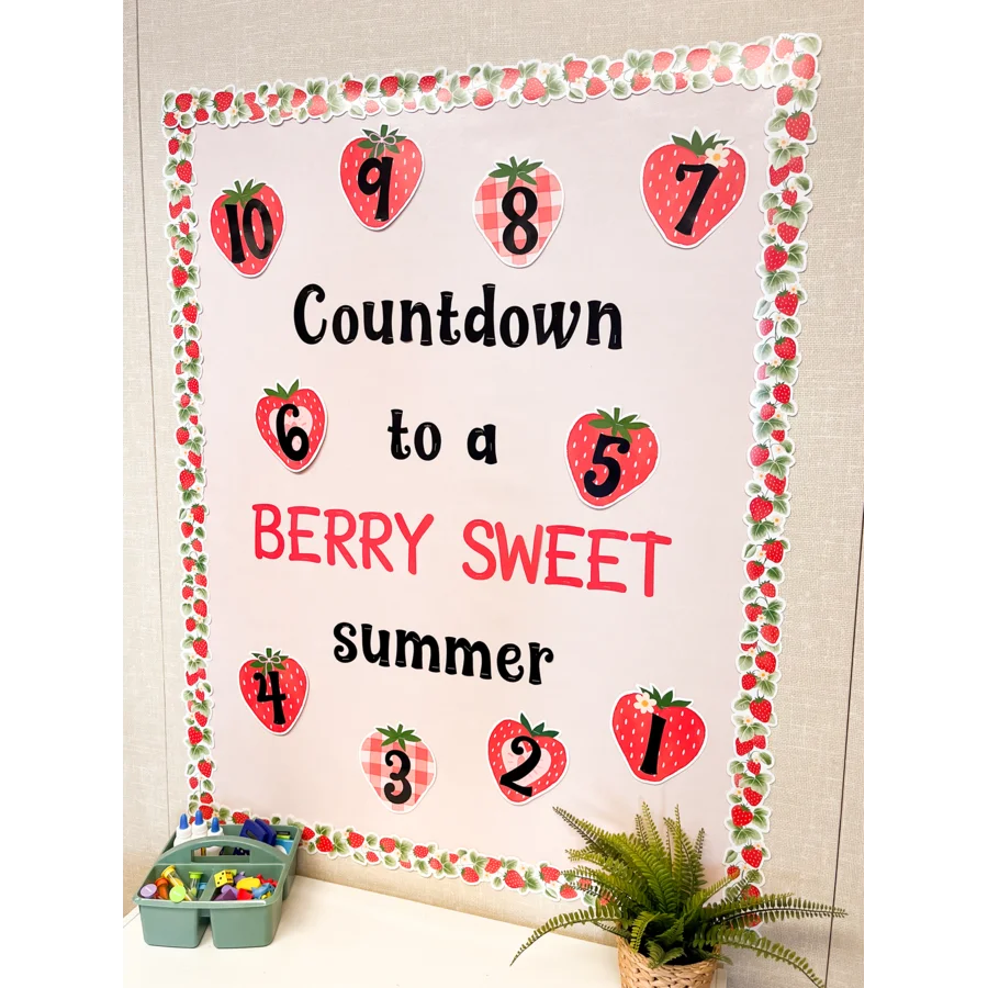 Strawberry Patch Die-Cut Border Trim