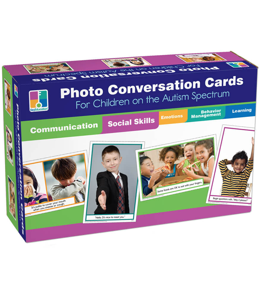 Photo Conversation Cards for Children on the Autism Spectrum Learning Cards Grade K-5