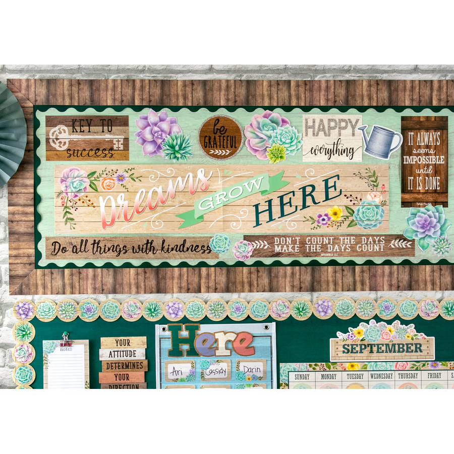 Rustic Bloom Dreams Grow Here Banner