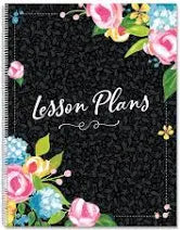 Fancy Floral Lesson Plan Book