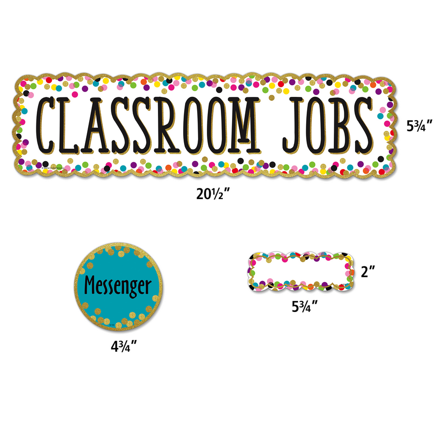 Confetti Classroom Jobs Mini Bulletin Board