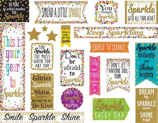 Make no mistake about it, your class is wonderful, inspiring, caring, encouraging. Use this mini bulletin board to set the tone for a classroom that learns and grows together. Each WONDERFUL letter is about 4¾’’ tall. 36 total pieces.