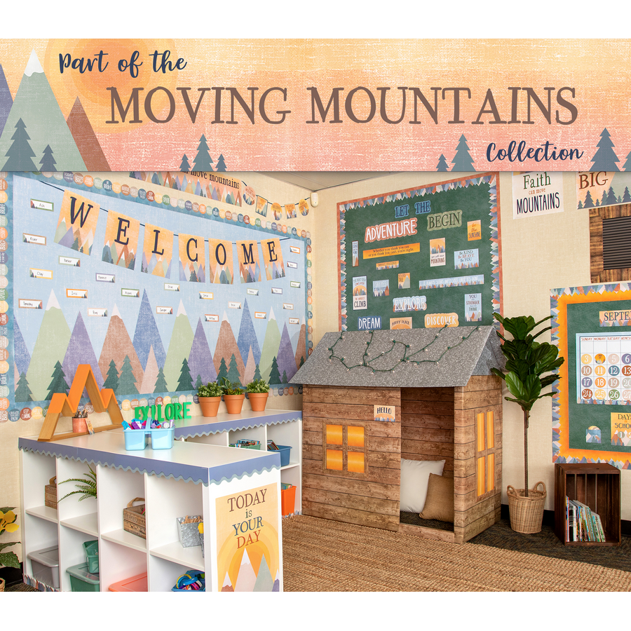 Moving Mountains Positive Sayings Die-Cut Border Trim