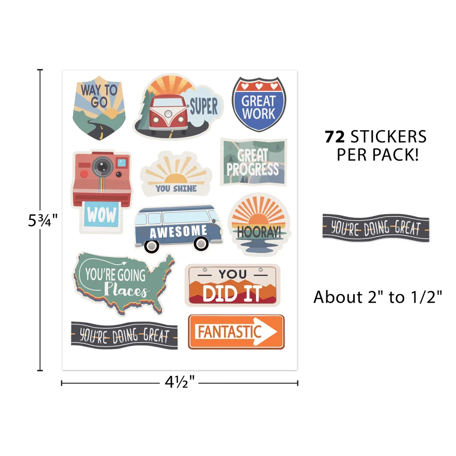 Moving Mountains Road Trip Stickers