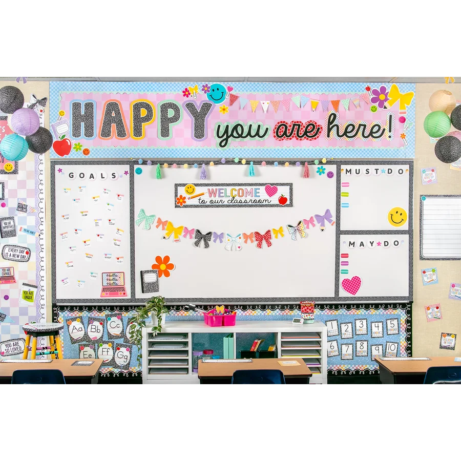 Cool for School Happy You Are Here Bulletin Board