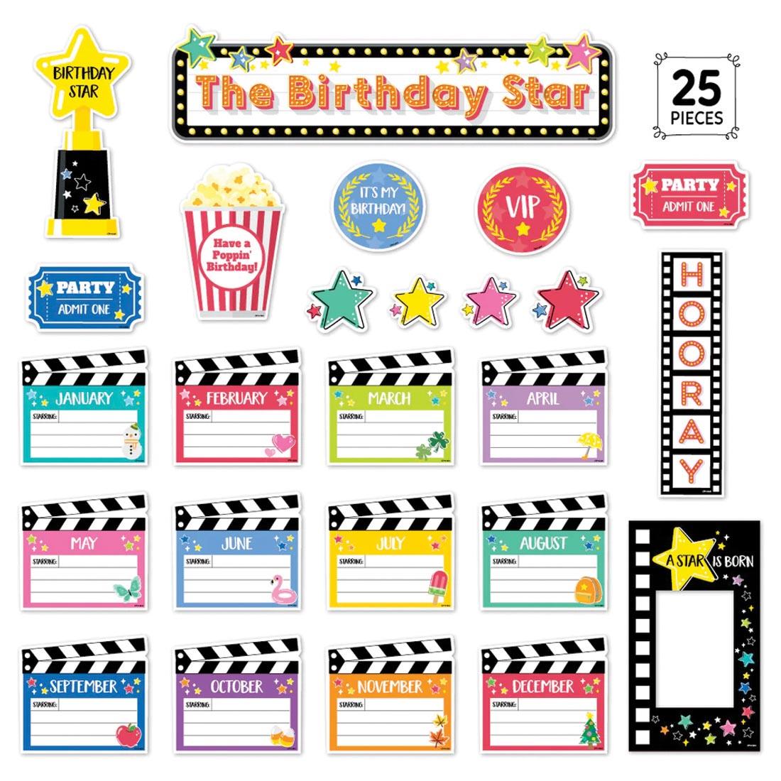 Star Bright Happy Birthday Mini Bulletin Board