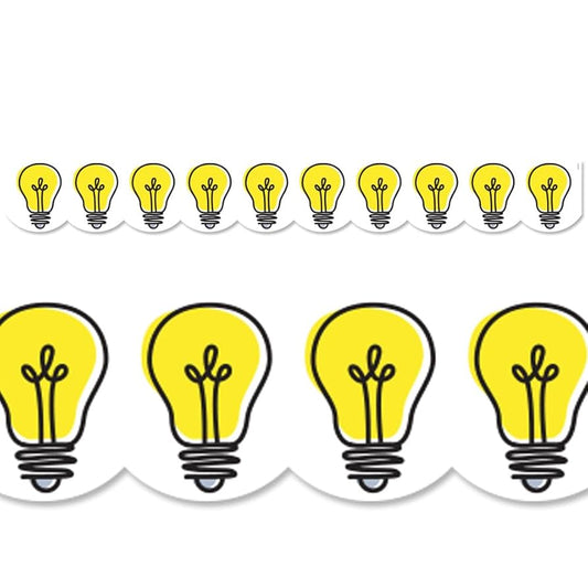 Doodle Lightbulbs Border