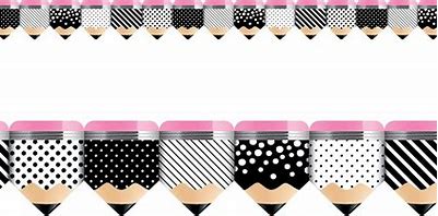 Striped & Spotted Pencils EZ Border