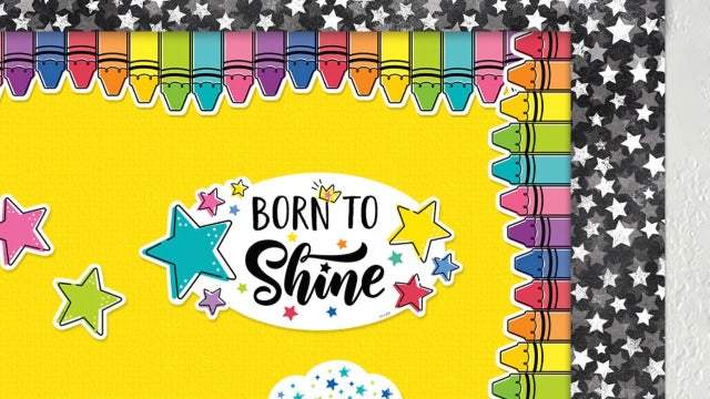 Core Decor Doodle Crayons EZ Border