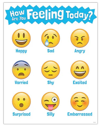 EMOJIS How Are You Feeling Chart