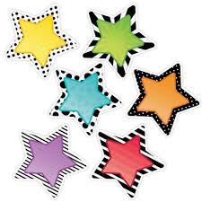 Bold & Bright Stars 10" Designer Cut-Outs