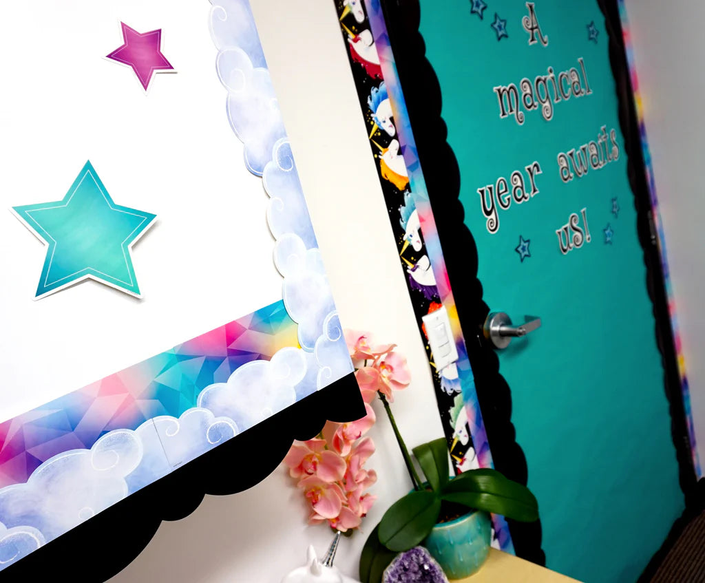 Mystical Magical Shimmering Stars 6" Designer Cut-Outs