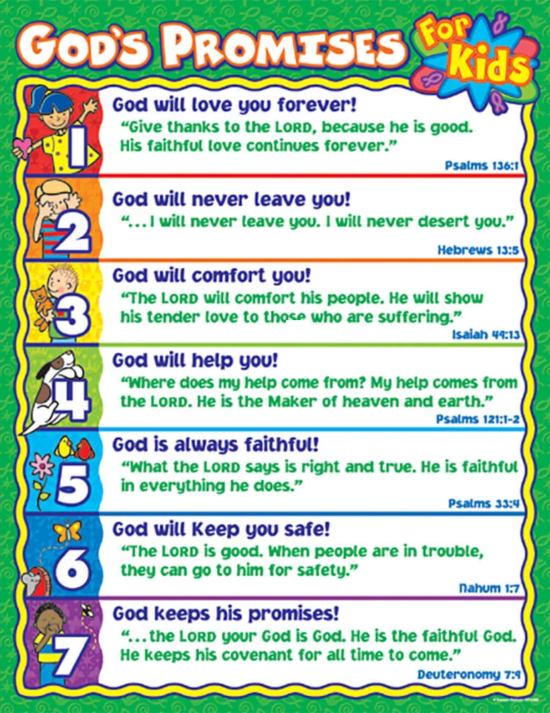 God's Promises for Kids Chart