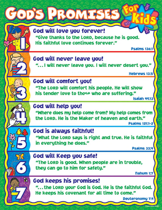 God's Promises for Kids Chart