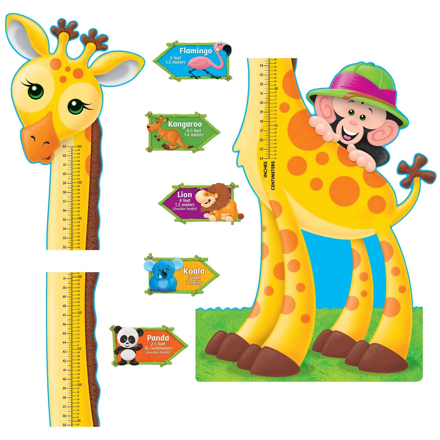 Giraffe Growth Chart Bulletin Board Set