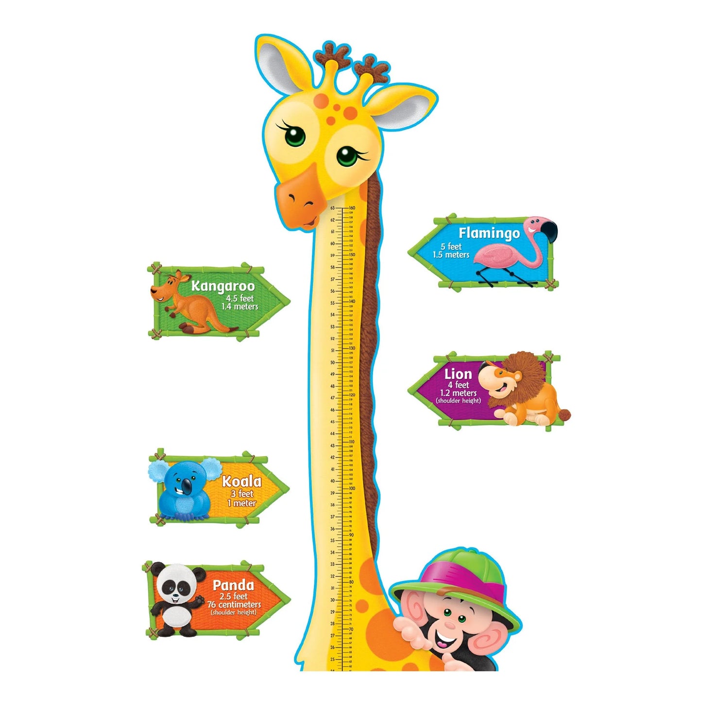 Giraffe Growth Chart Bulletin Board Set