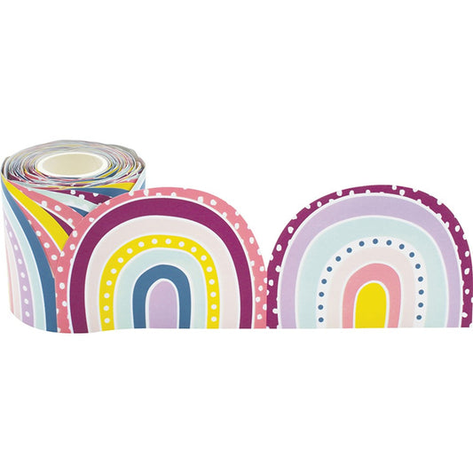 Oh Happy Day Rainbows Rolled Border