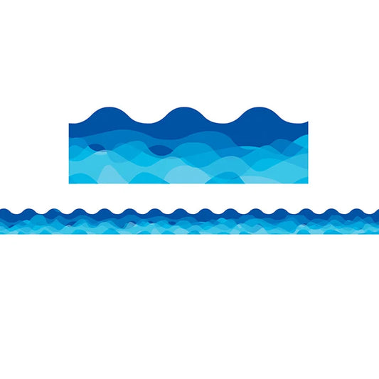 Waves Of Blue Wavy EZ Border