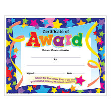 Certificate of Award Colorful Classics Certificates