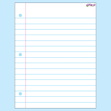 Notebook Paper Wipe-Off® Chart