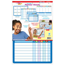 Reusable Planner Sheets Wipe-Off Learning Set