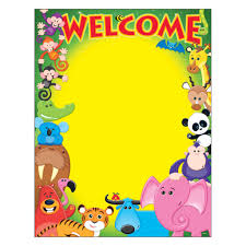 Welcome Awesome Animals Learning Chart